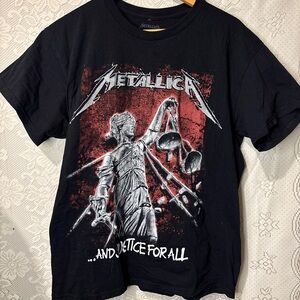 Metallica And Justice For All Band tee graphic